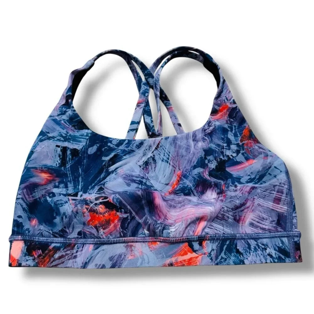 Lululemon Energy Bra Atmospheric Purple Size 4 Women’s Gym Wear Sports Bra
